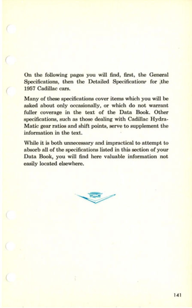 1957 Cadillac Salesmans Data Book Page 15